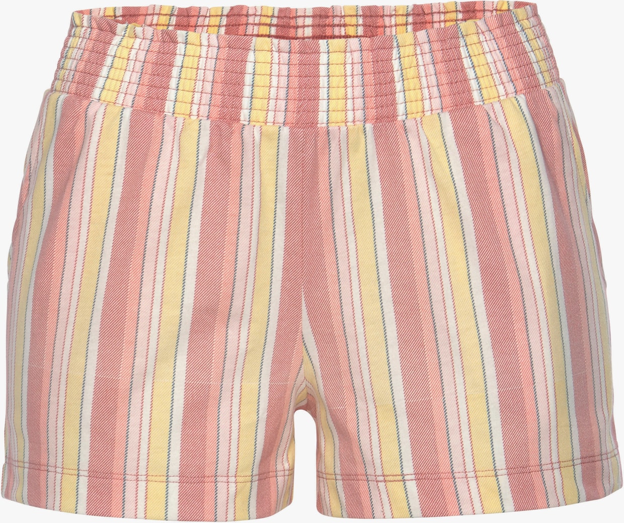 Vivance Dreams shortama - rozenhout/lichtgeel/wit gestreept