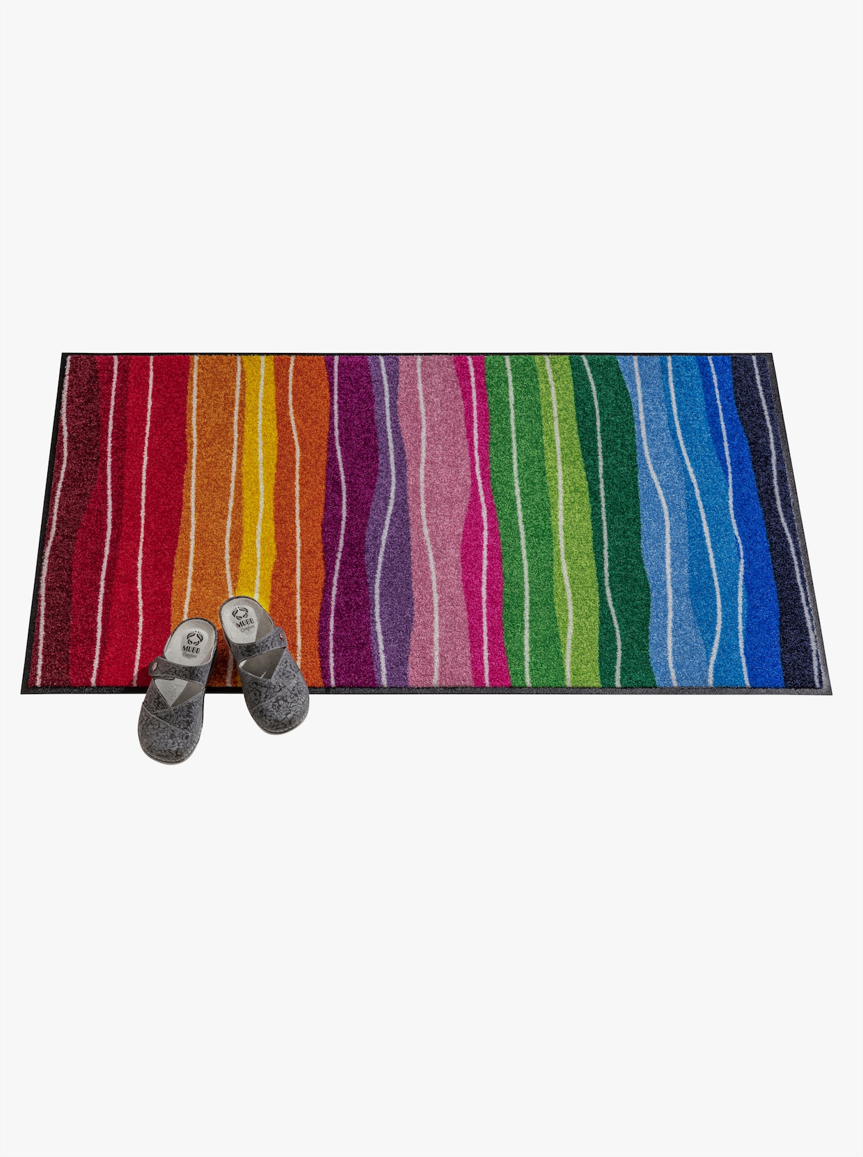 Salonloewe Voetmat - rood/bont