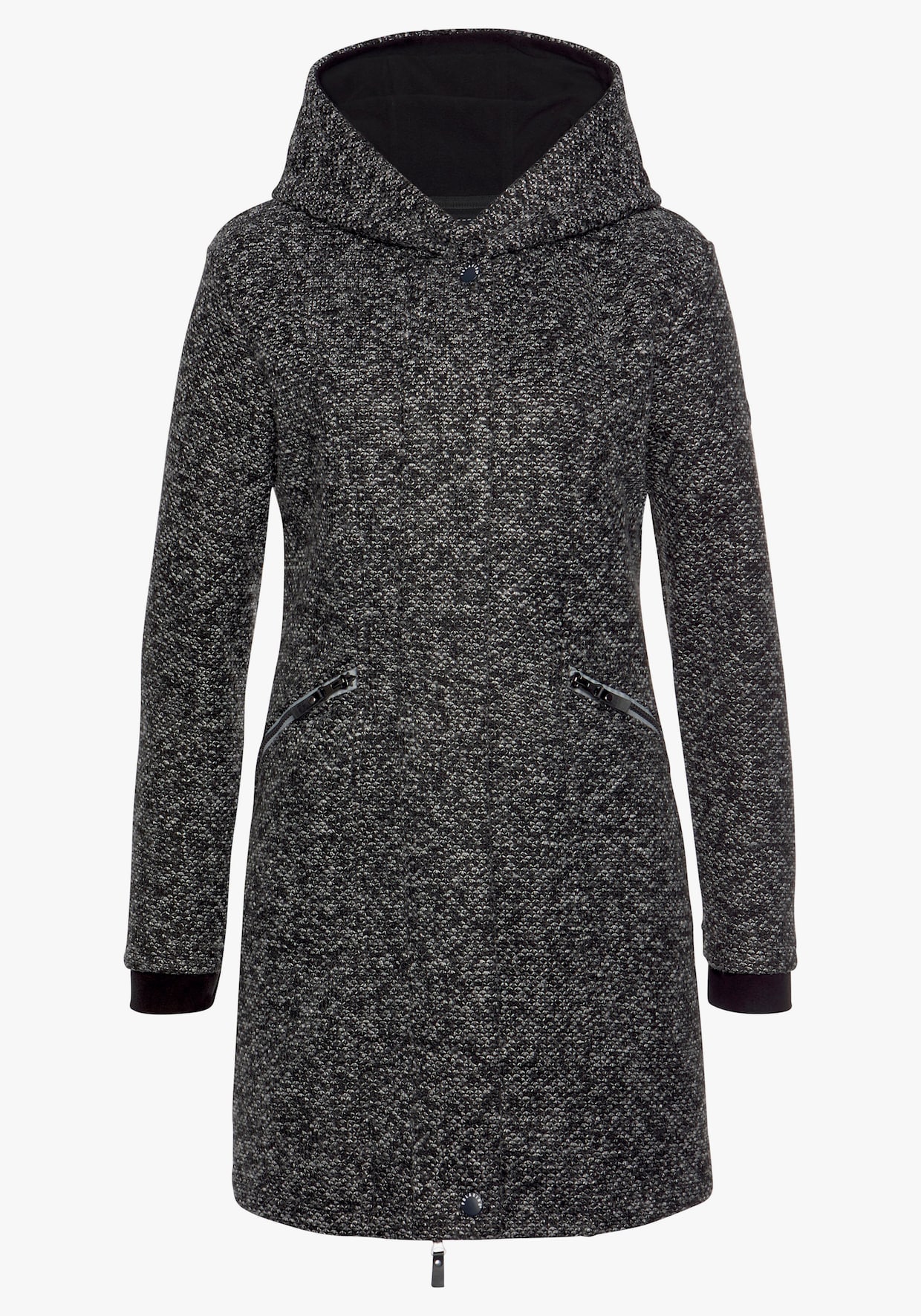 Strickmantel - anthrazit