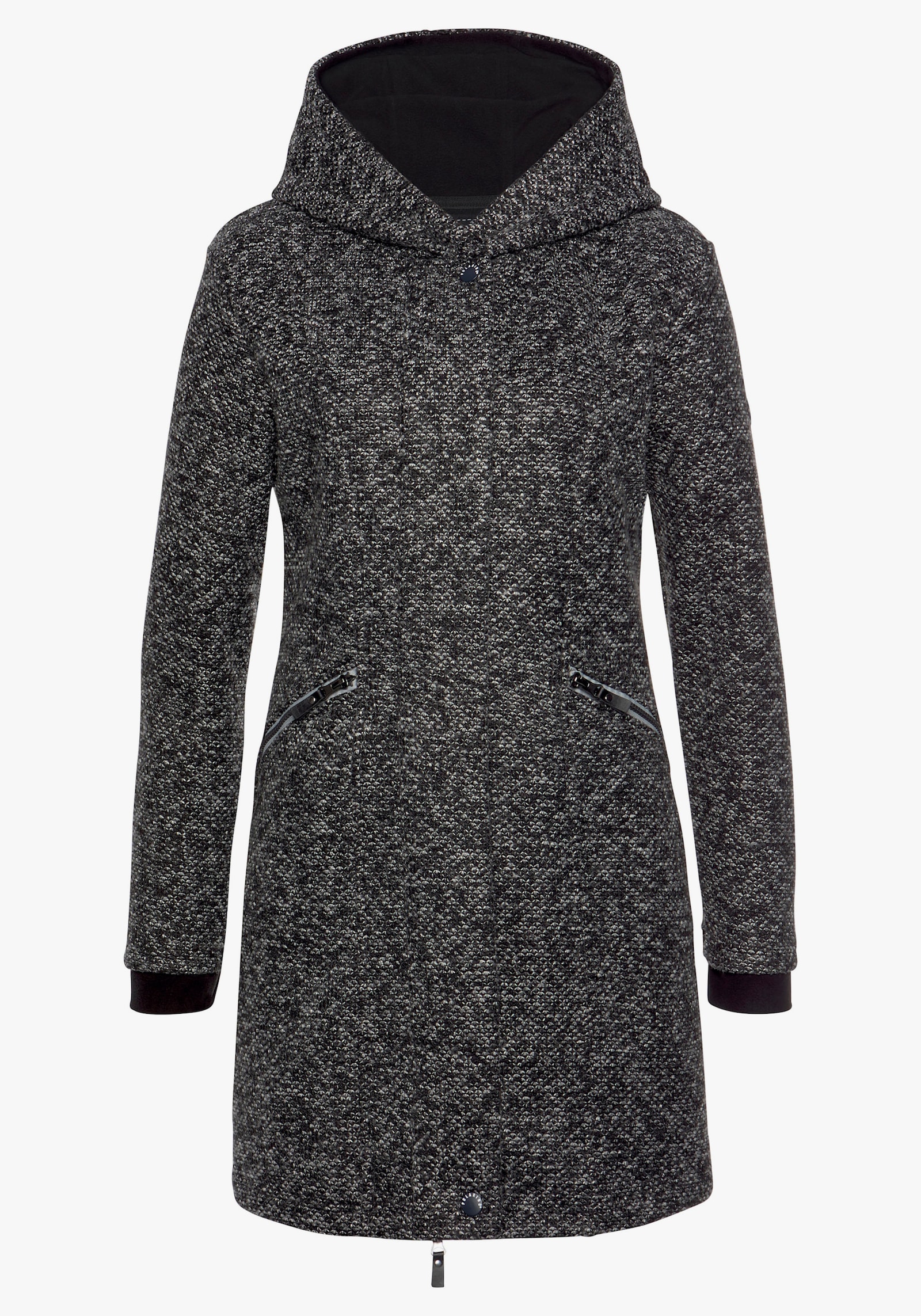 Polarino Strickmantel - anthrazit