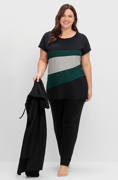 sheego Oversized shirt - diepgroen