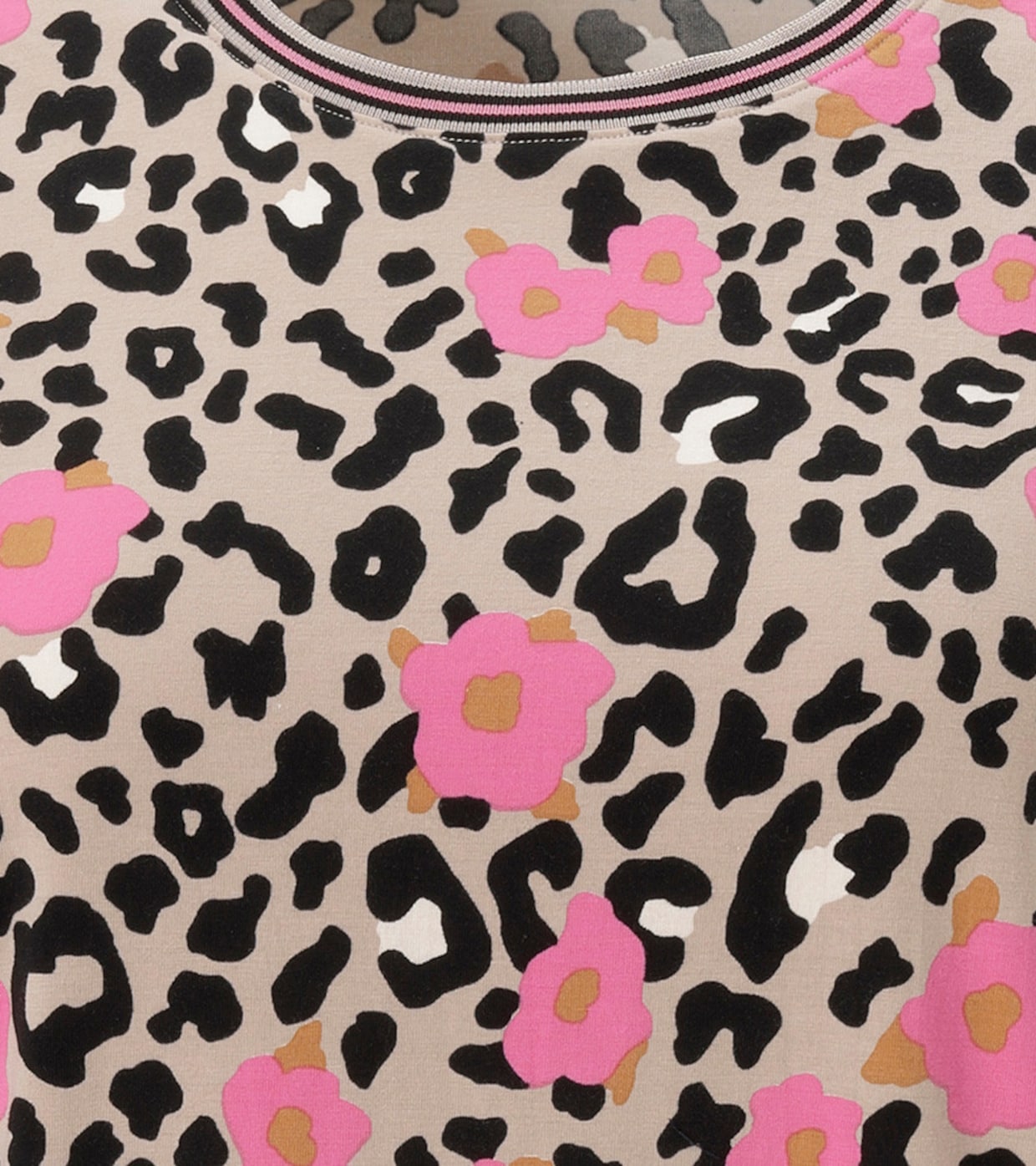 Aniston PLUS Sweatshirt - beige-pink-schwarz-offwhite