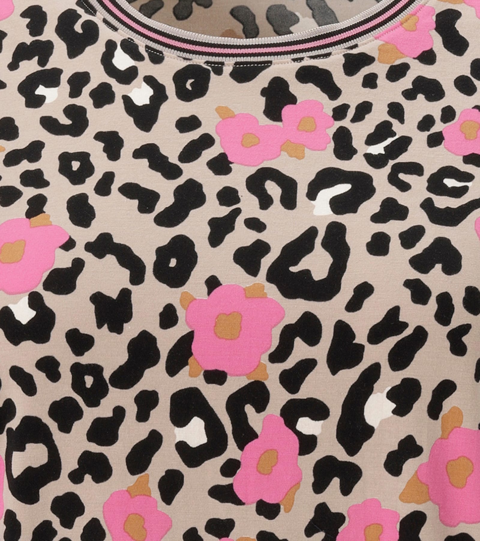 Aniston PLUS Sweatshirt - beige-pink-schwarz-offwhite