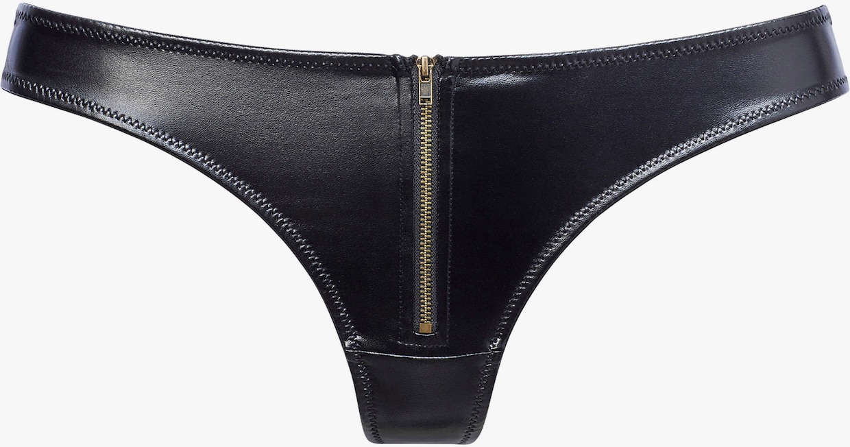 petite fleur gold String - zwart