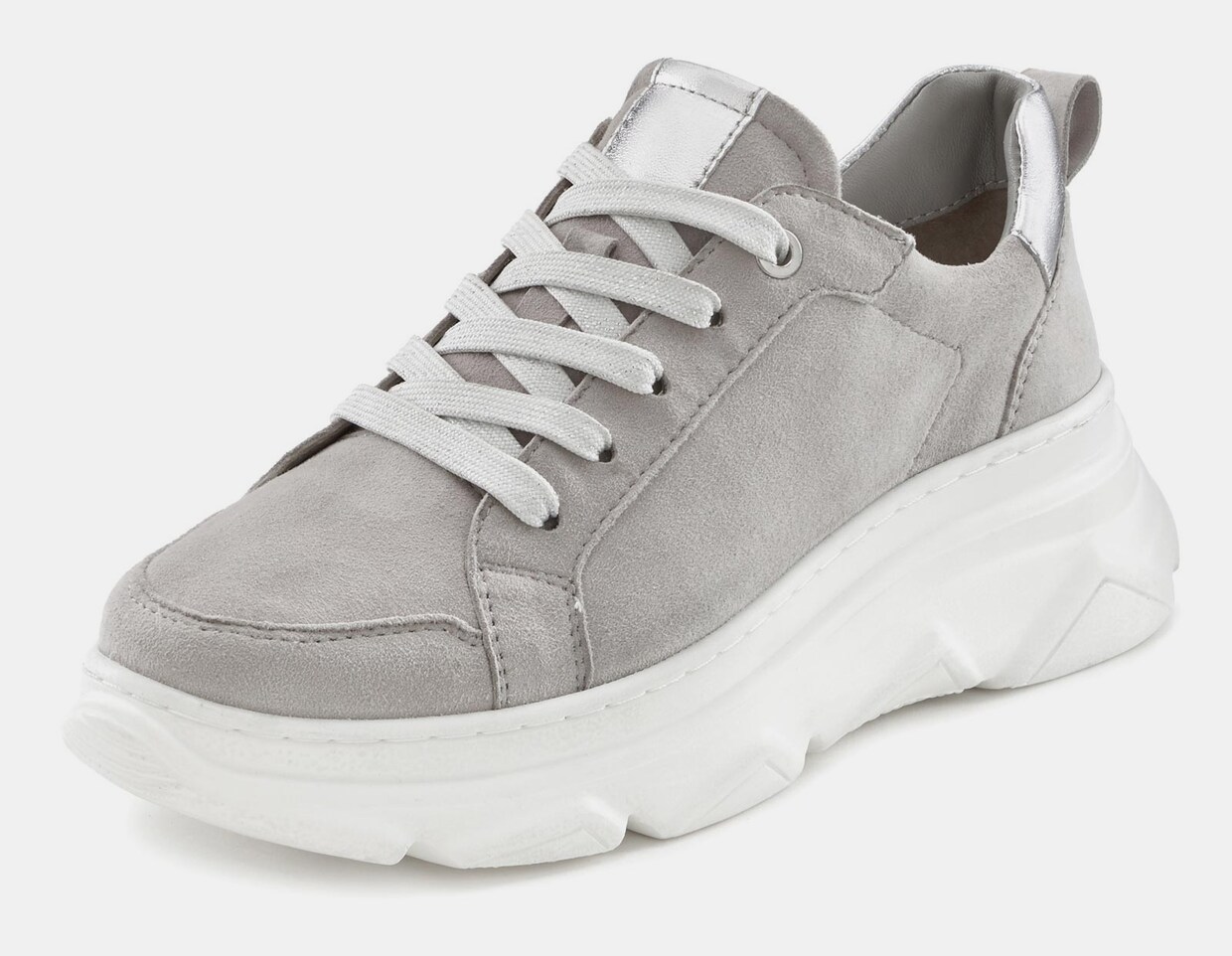 LASCANA Sneaker - hellgrau-silberfarben