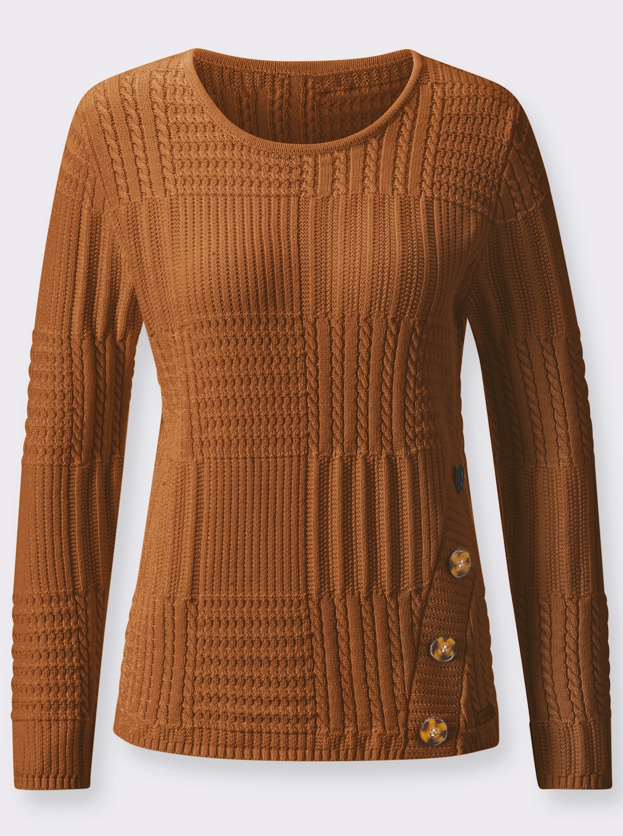 Pullover - cognac