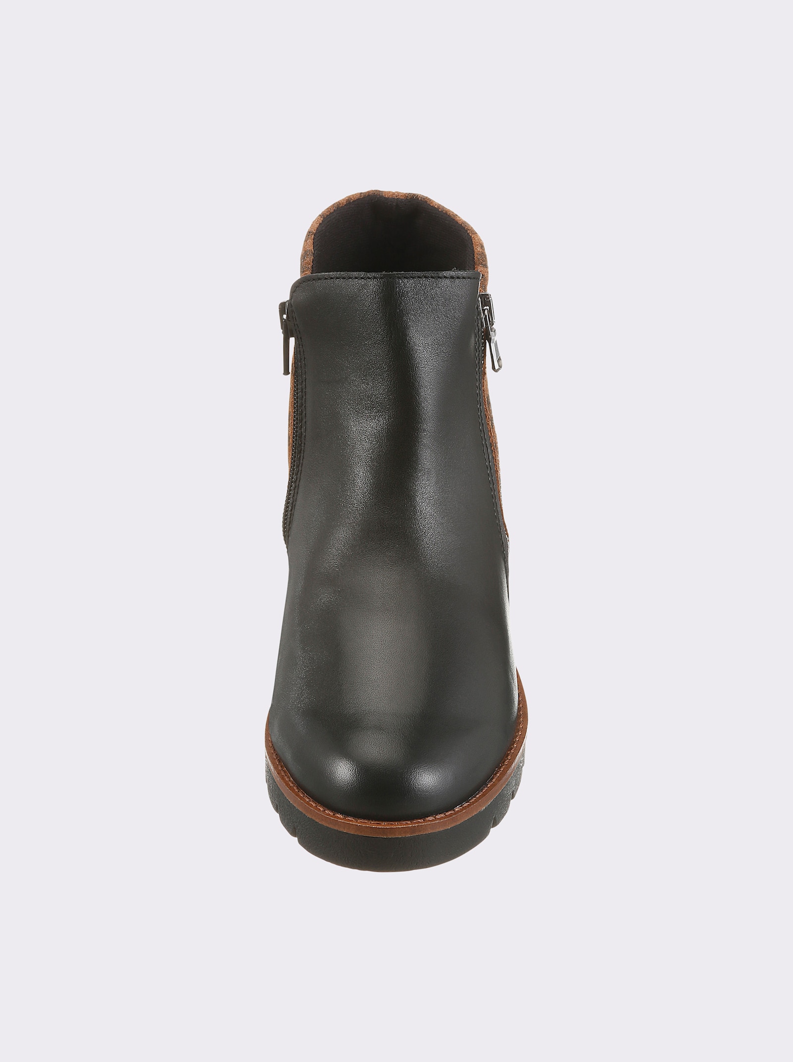 heine Kurzstiefelette - schwarz-camel