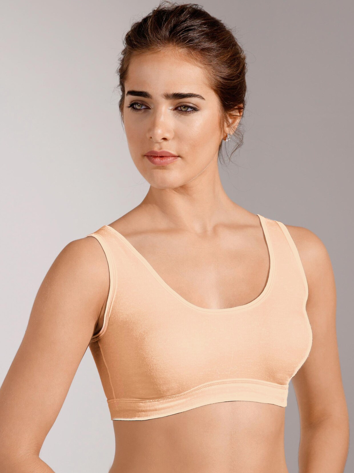wäschepur Bustier - apricot + jadegrün