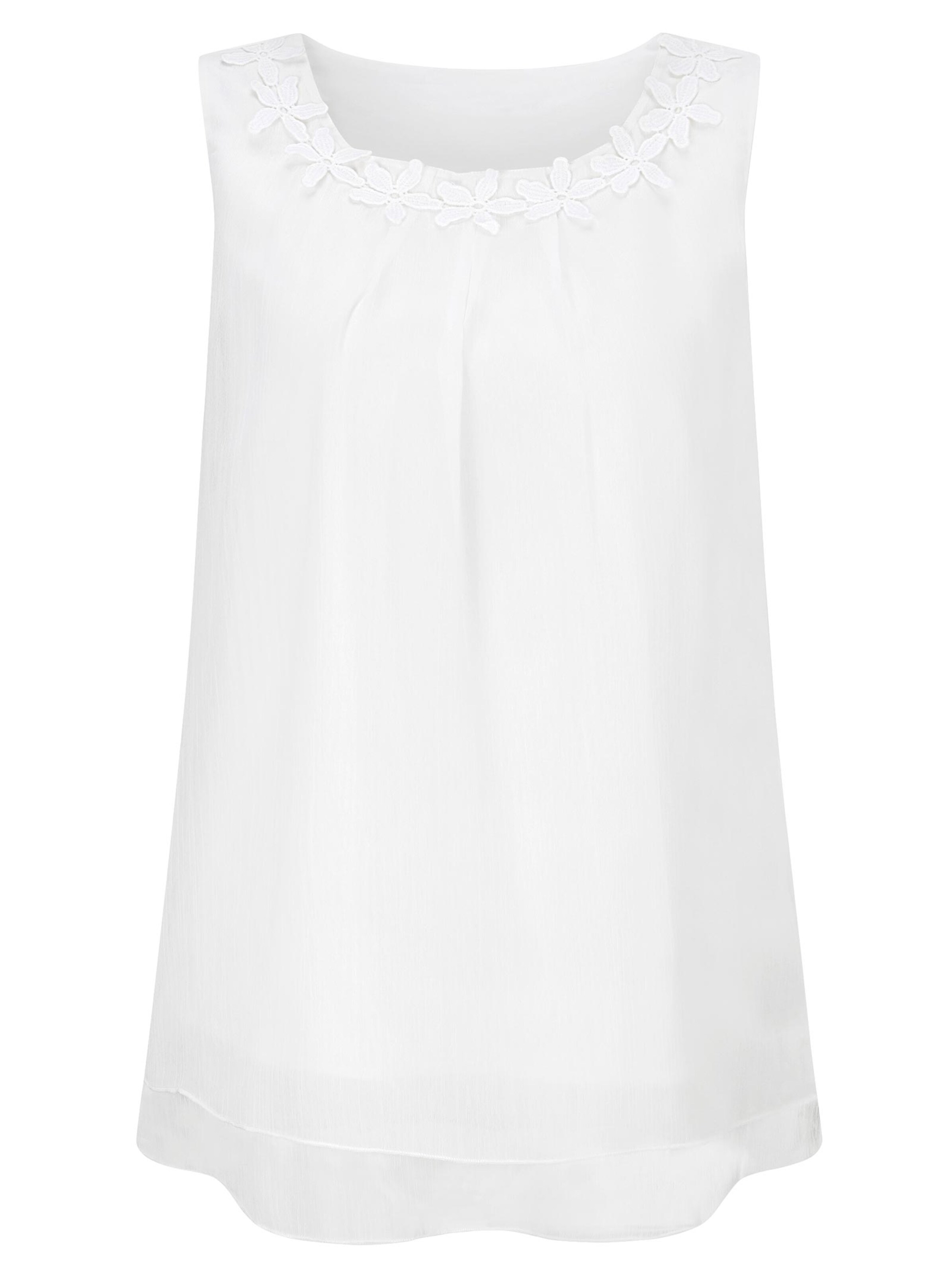 Blusentop - wollweiß