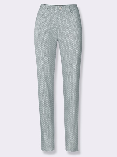 heine Pantalon imprimé - gris pierre-écru imprimé