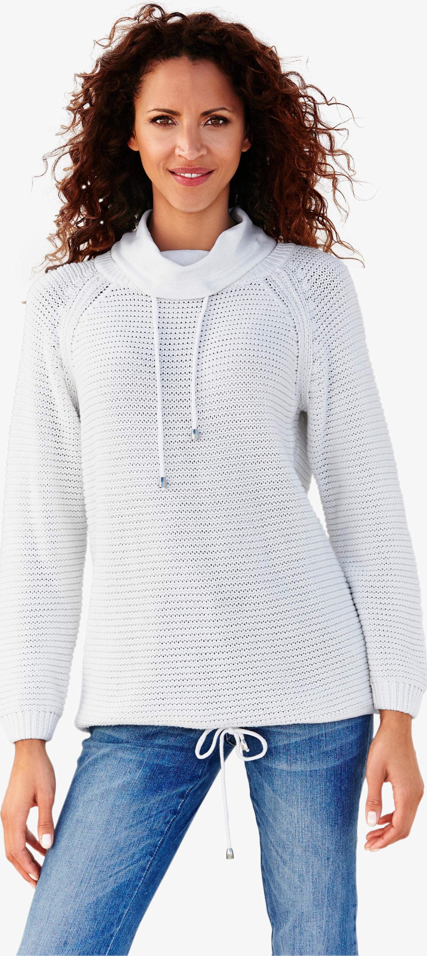 heine Troyer mit Raglanärmeln - weiß