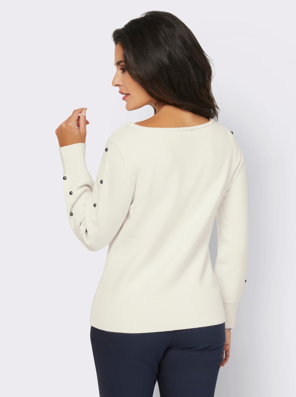 Pull à manches longues - écru