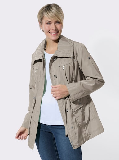 Übergangsjacke mit Umlegekragen - sesam
