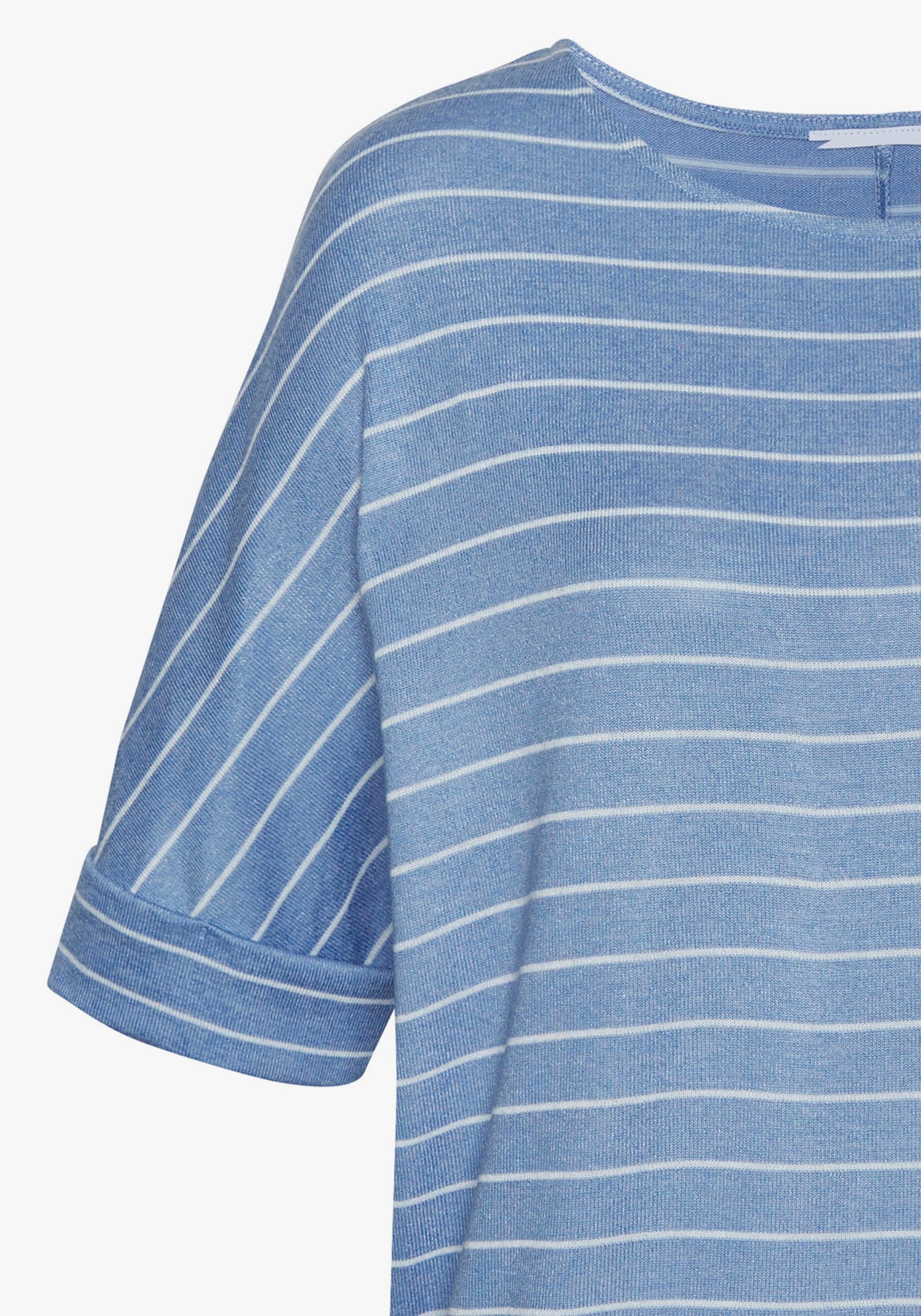 LASCANA T-shirt à encolure ronde - bleu à rayures