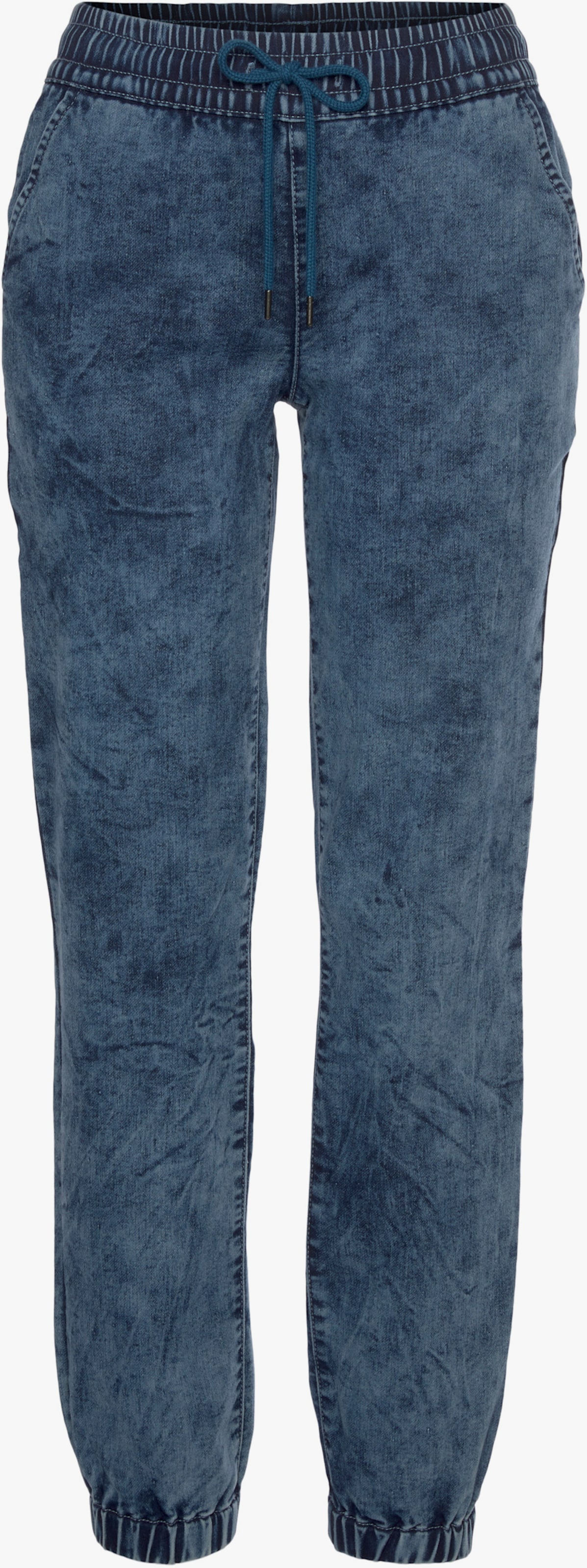 H.I.S pantalon de jogging - bleu foncé-délavé