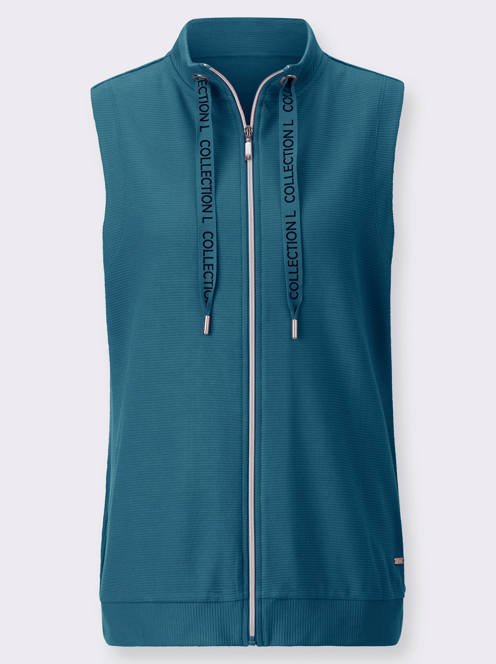 Shirtweste in Ripp-Optik - topas