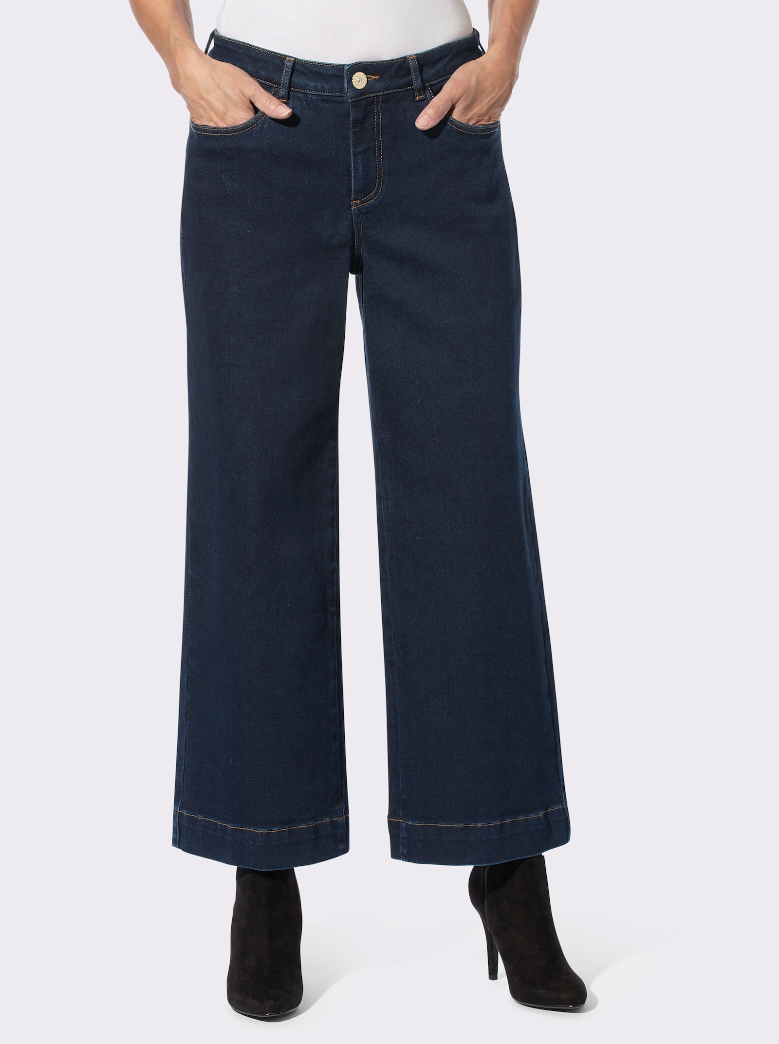 Culotte mit Schmuckknopf vorne - dark blue