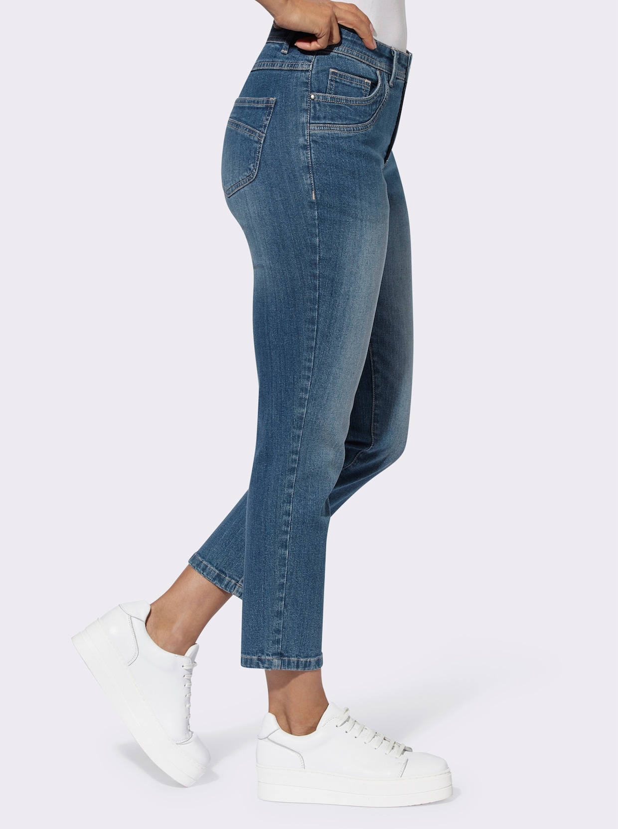 7/8-jeans - blue-stonewashed