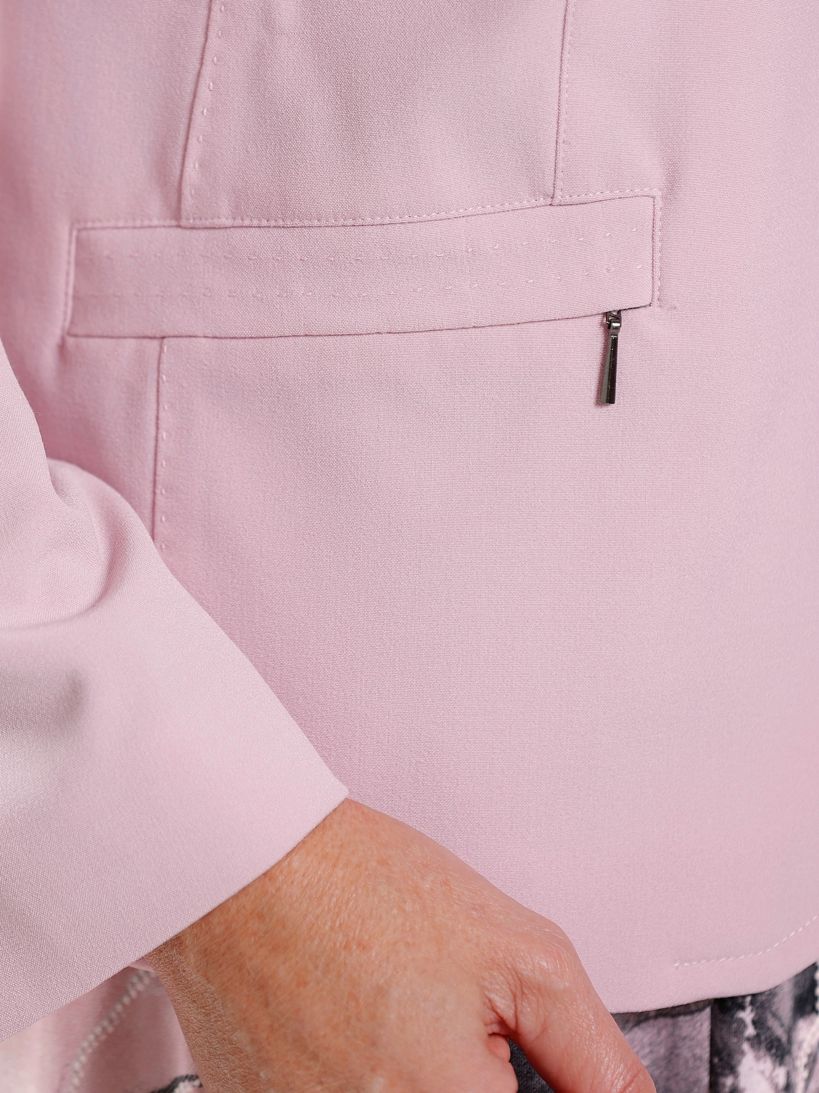 Blazer met sierstiksels - roze