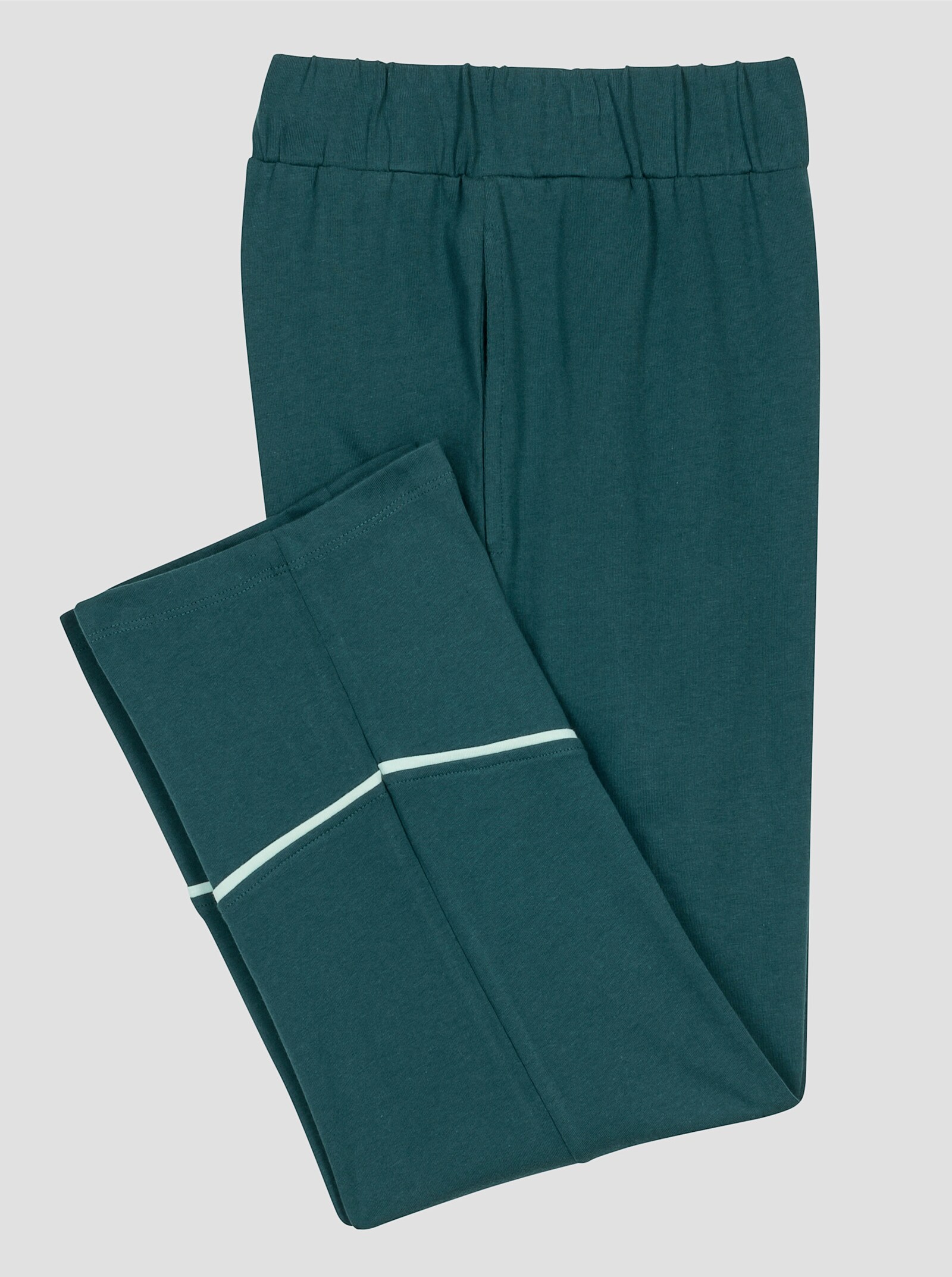 7/8-broek met gladde comfortband rondom - petrol