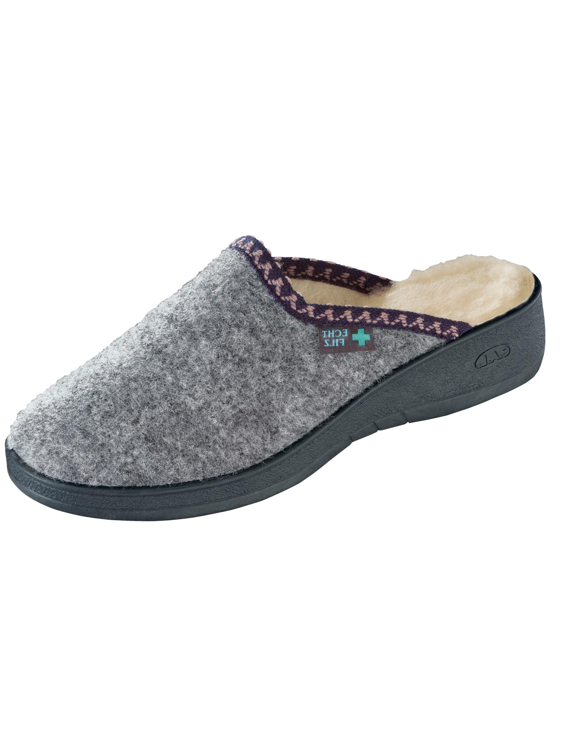 Pantoffel - grau