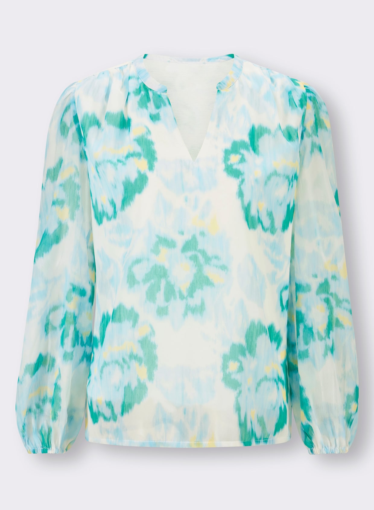 heine Blouse met print - lichtblauw/ecru bedrukt