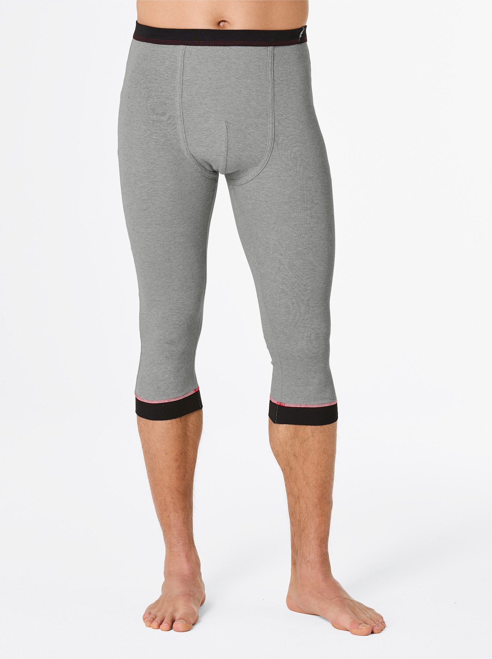 wäschepur men Hose 3/4-lang - anthrazit-meliert