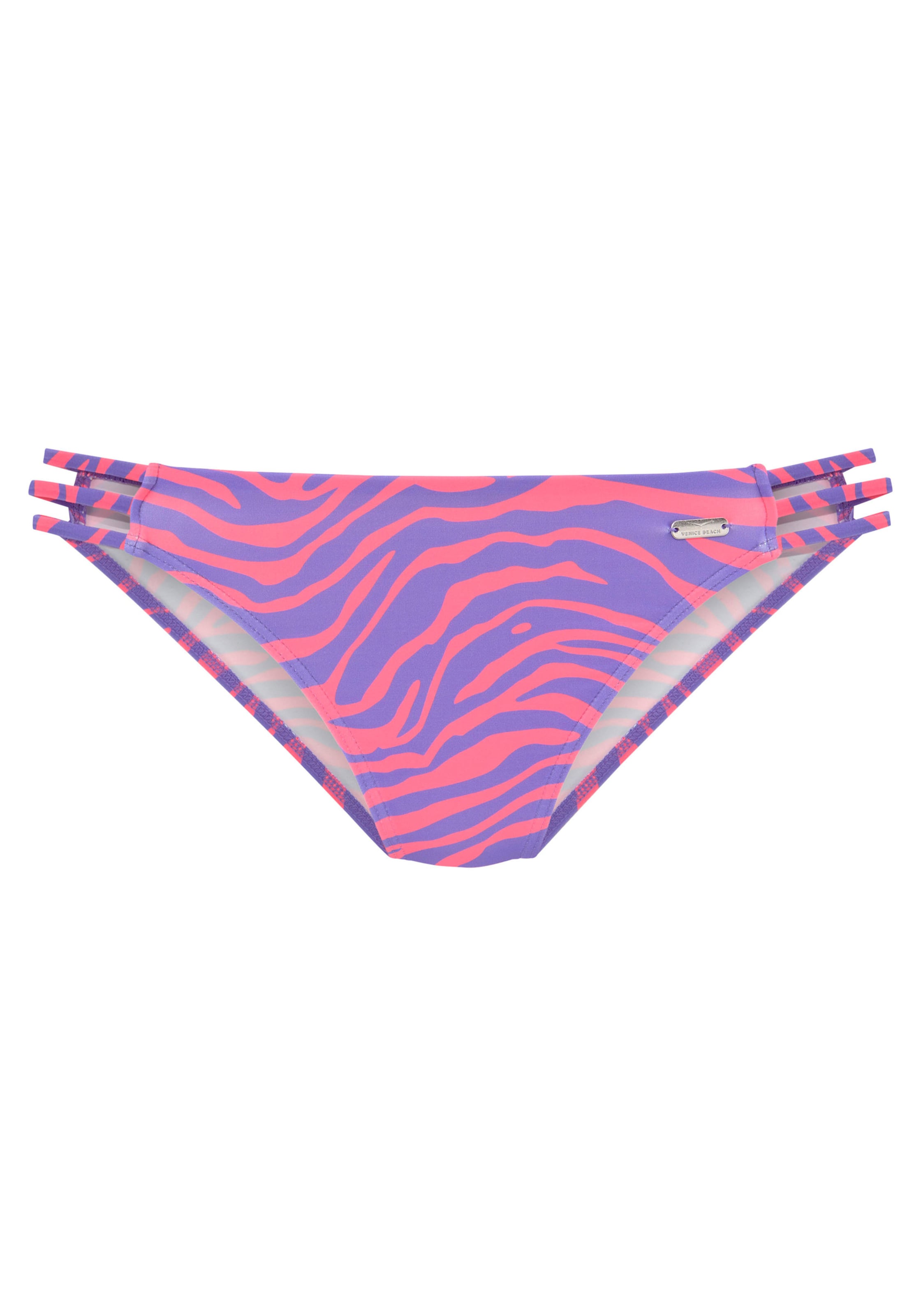 Look at günstig Kaufen-Bikini-Hose in violett-koralle von Venice Beach. Bikini-Hose in violett-koralle von Venice Beach <![CDATA[Sexy Bikini-Hose von Venice Beach. Im modischen Zebra-Design. Seitliche Bänder für einen verführerischen Look. Weiche Microfaser-Qualität.]]>. 