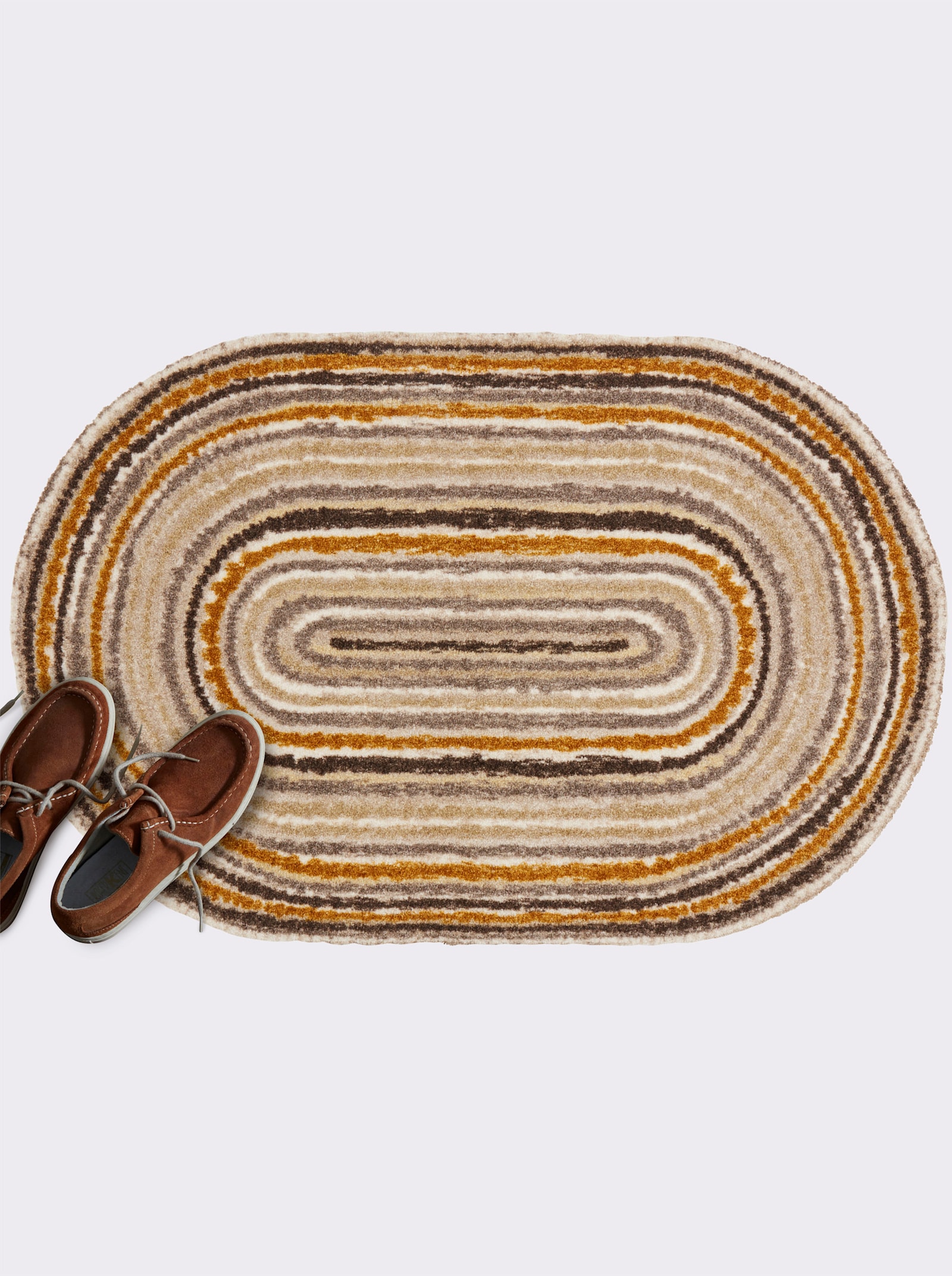 Salonloewe Fußmatte - braun-grau