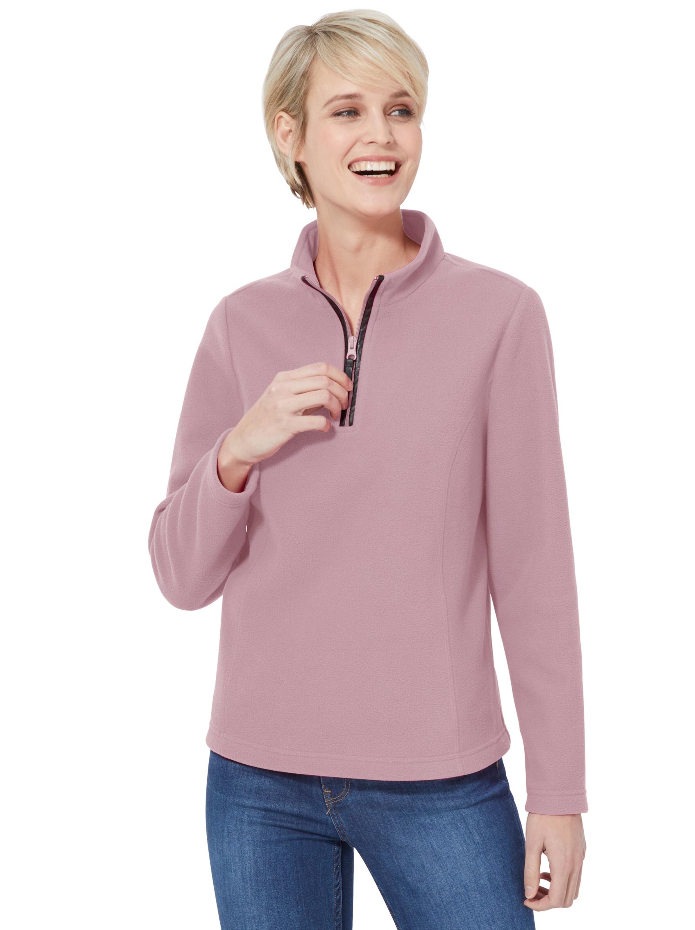 Fleece-Shirt - altrosé