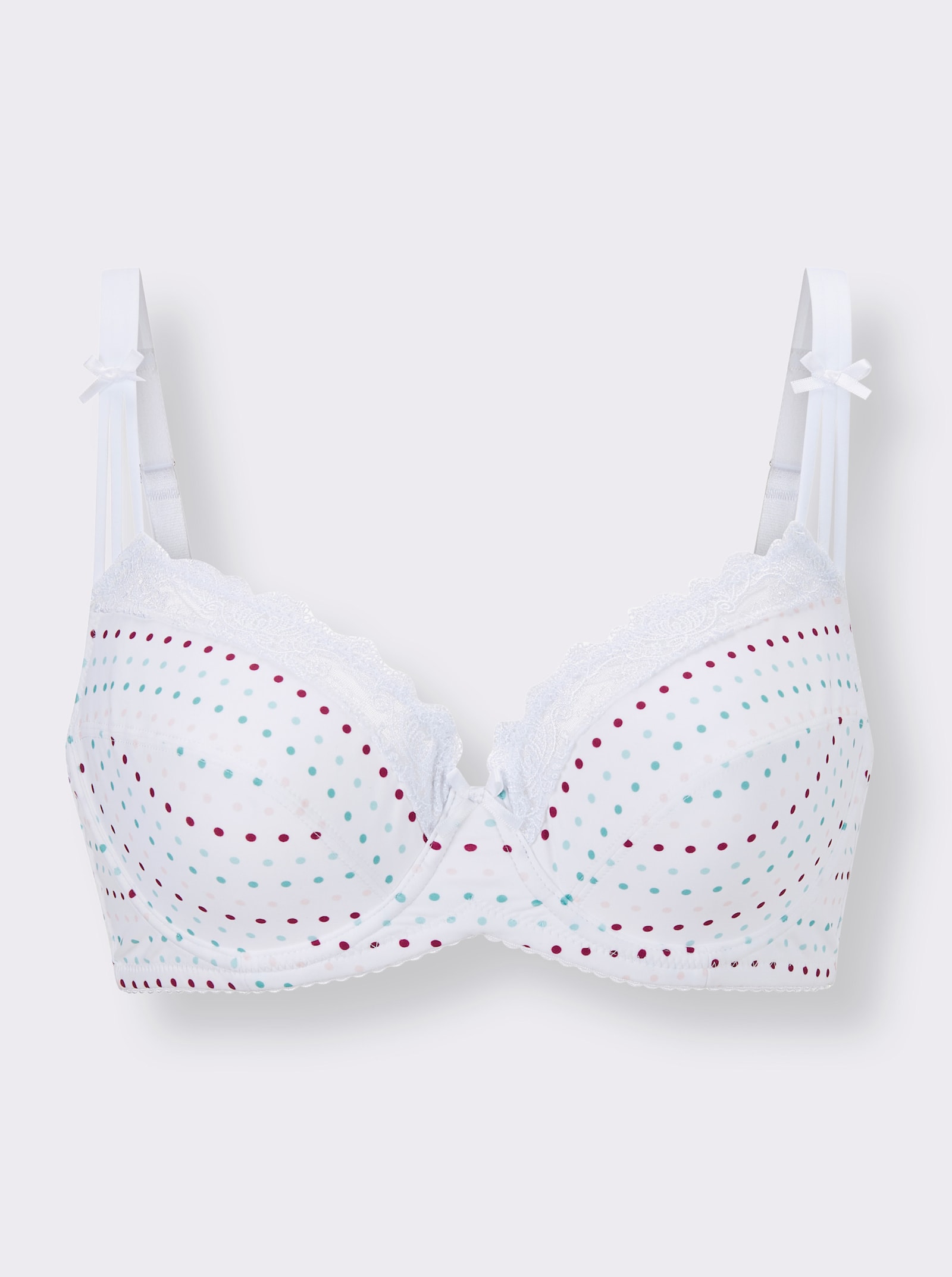 wäschepur Soutien-gorge à armatures avec imprimé à pois - blanc imprimé