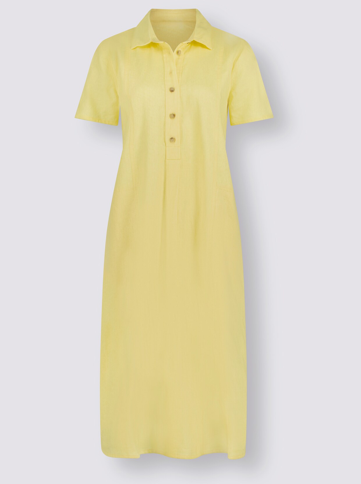 Hemdblusenkleid - zitrone
