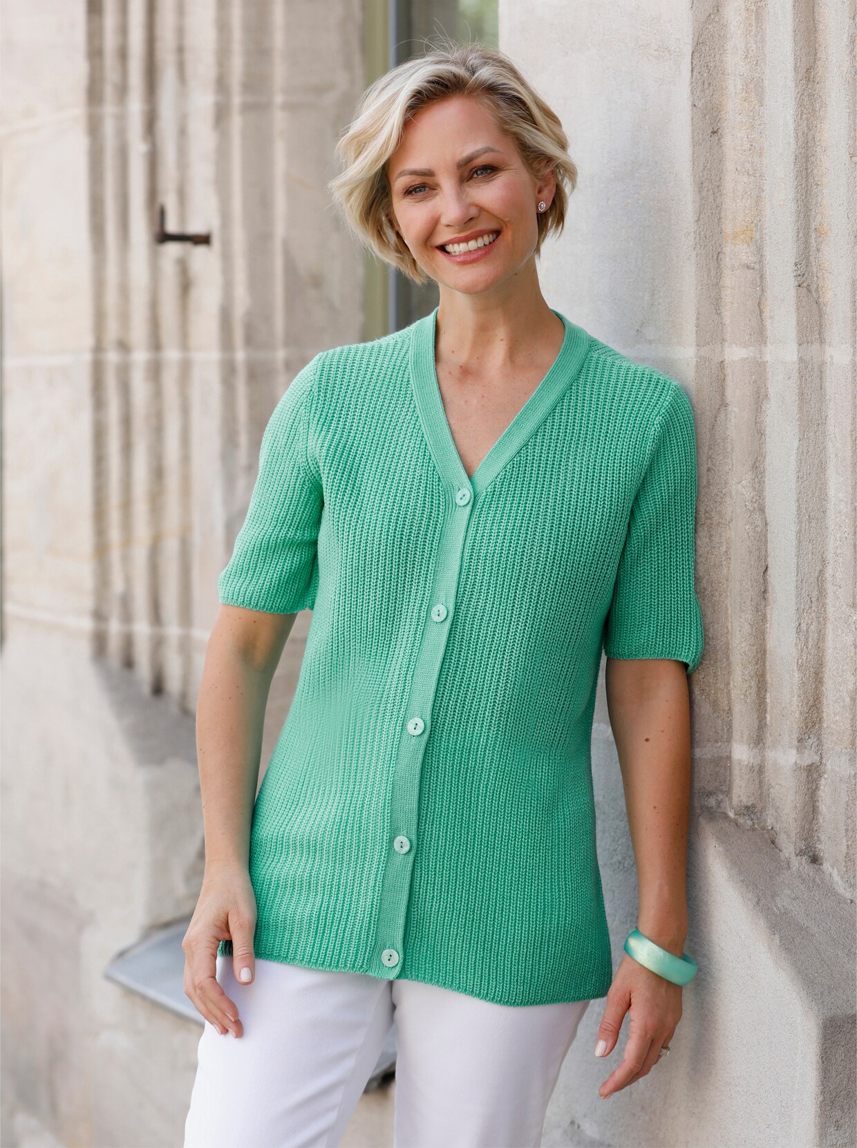 Cardigan - blauwgroen