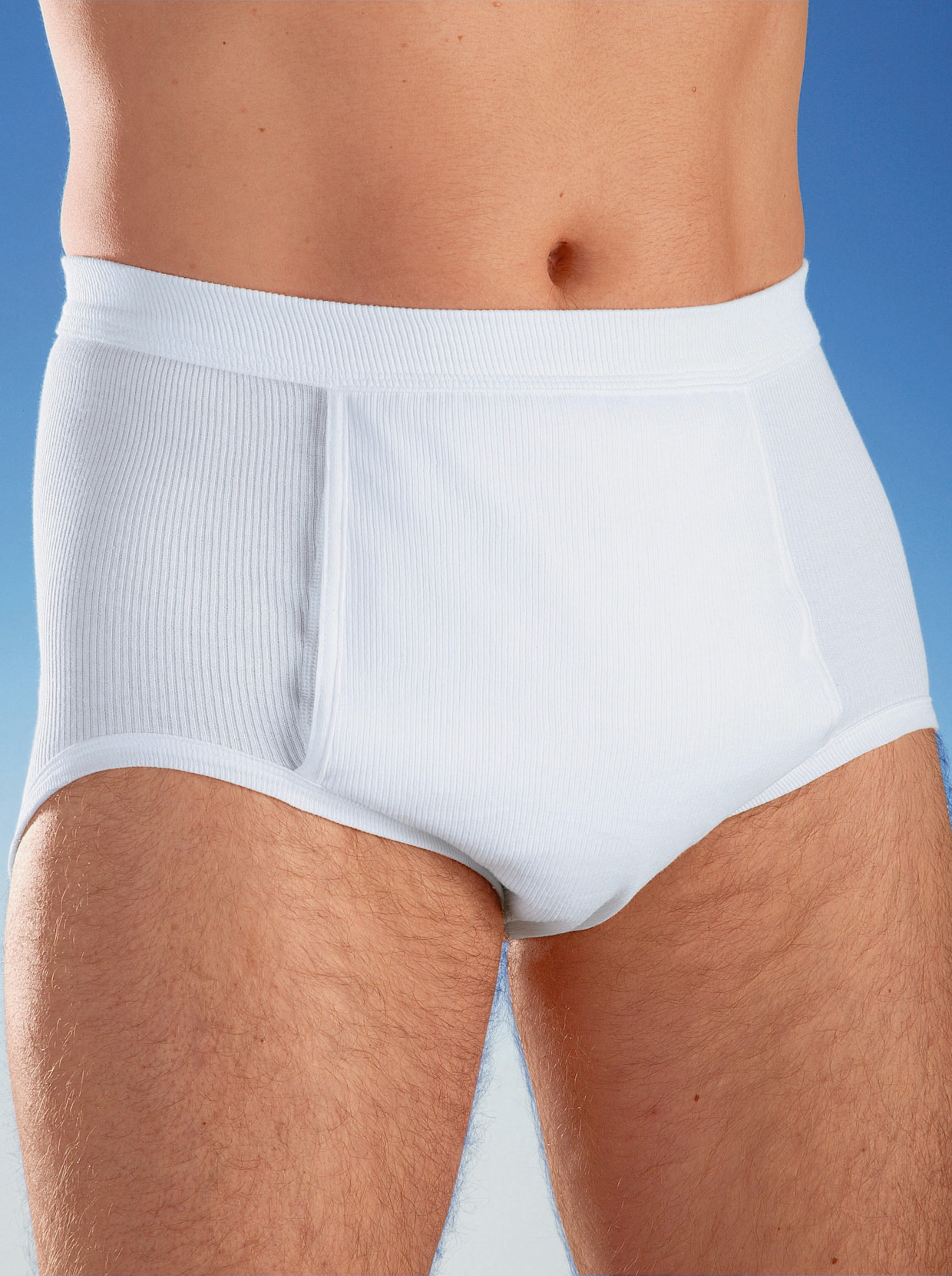 Herren-Inkontinenz-Slip - weiss