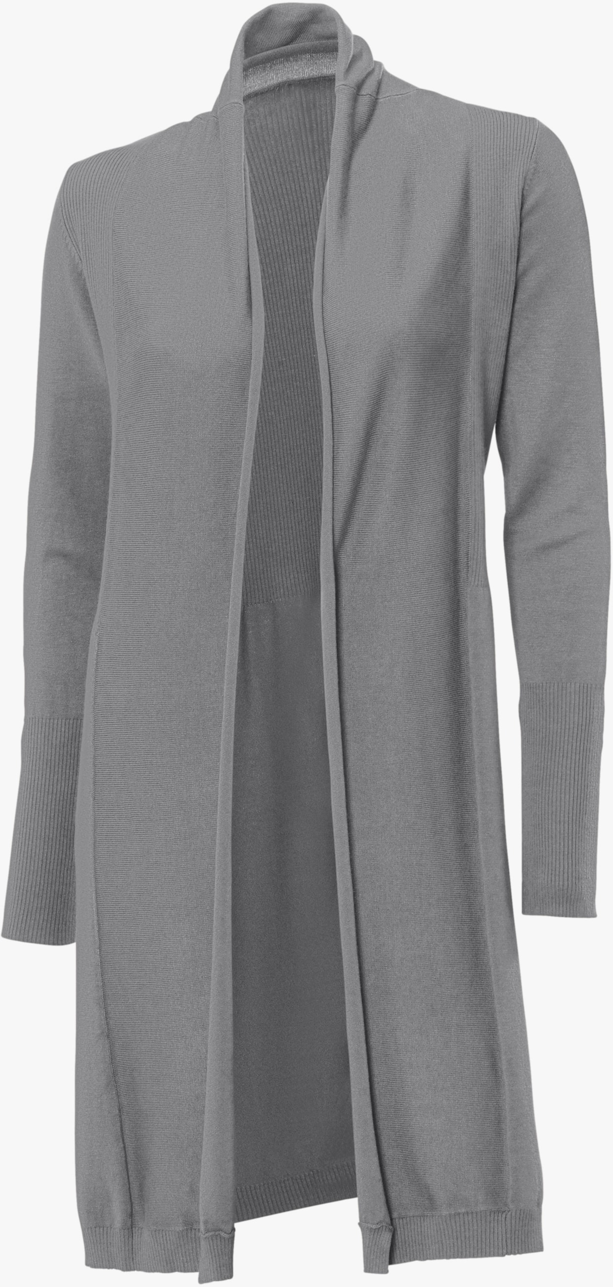 heine Long-Strickjacke - grau-melange