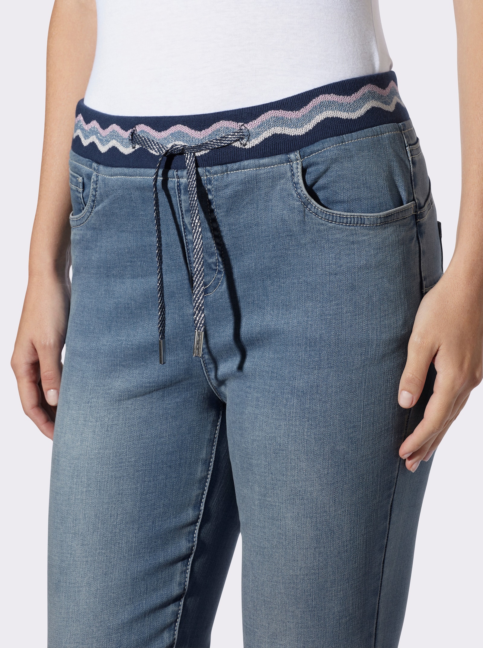 heine Push-up-Jeans zum Reinschlüpfen - blue-bleached