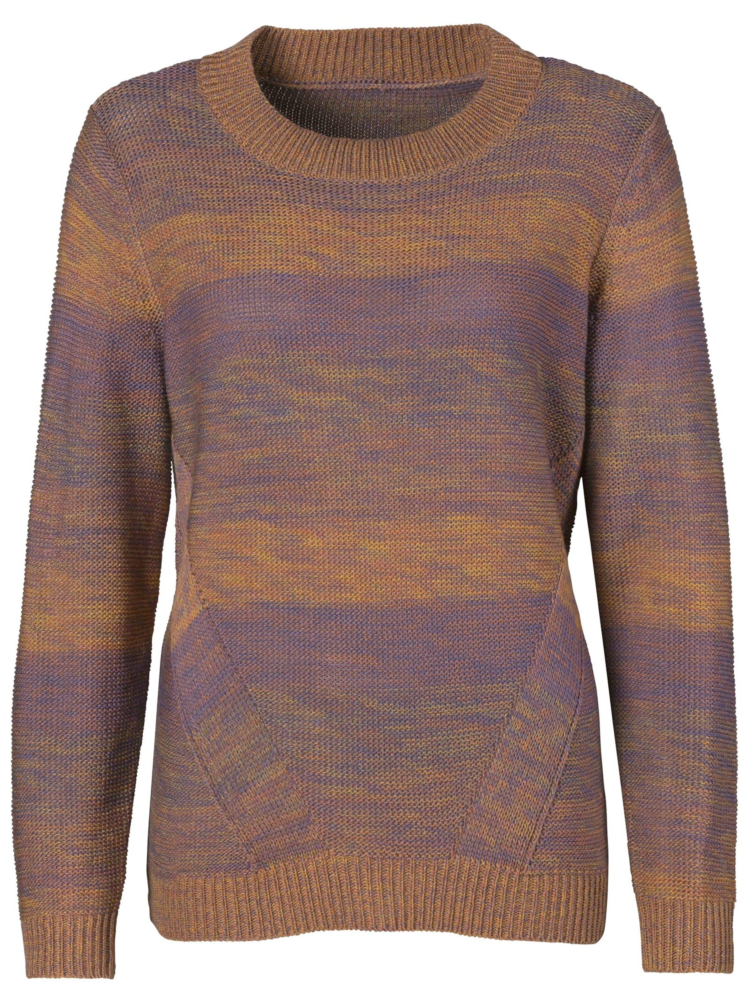 Pullover - lila-gestreift