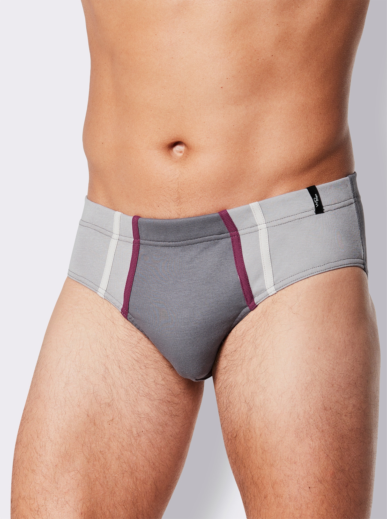 wäschepur men Slipy - džínová modrá + antracitová + modrá + kamenná šedá