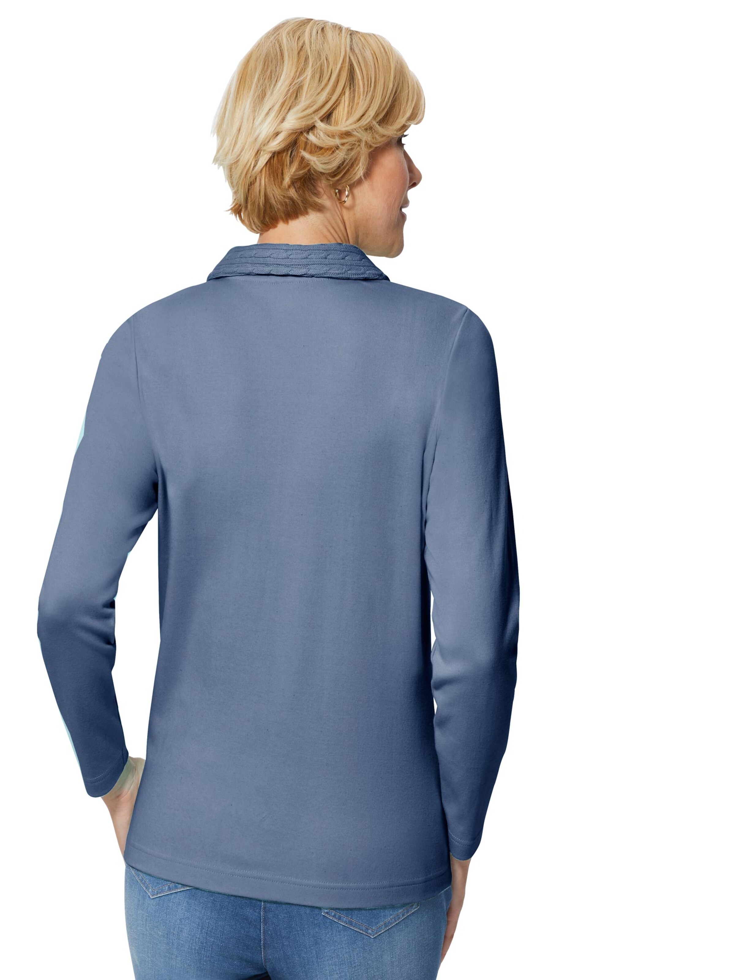 Winter-Shirt - jeansblau