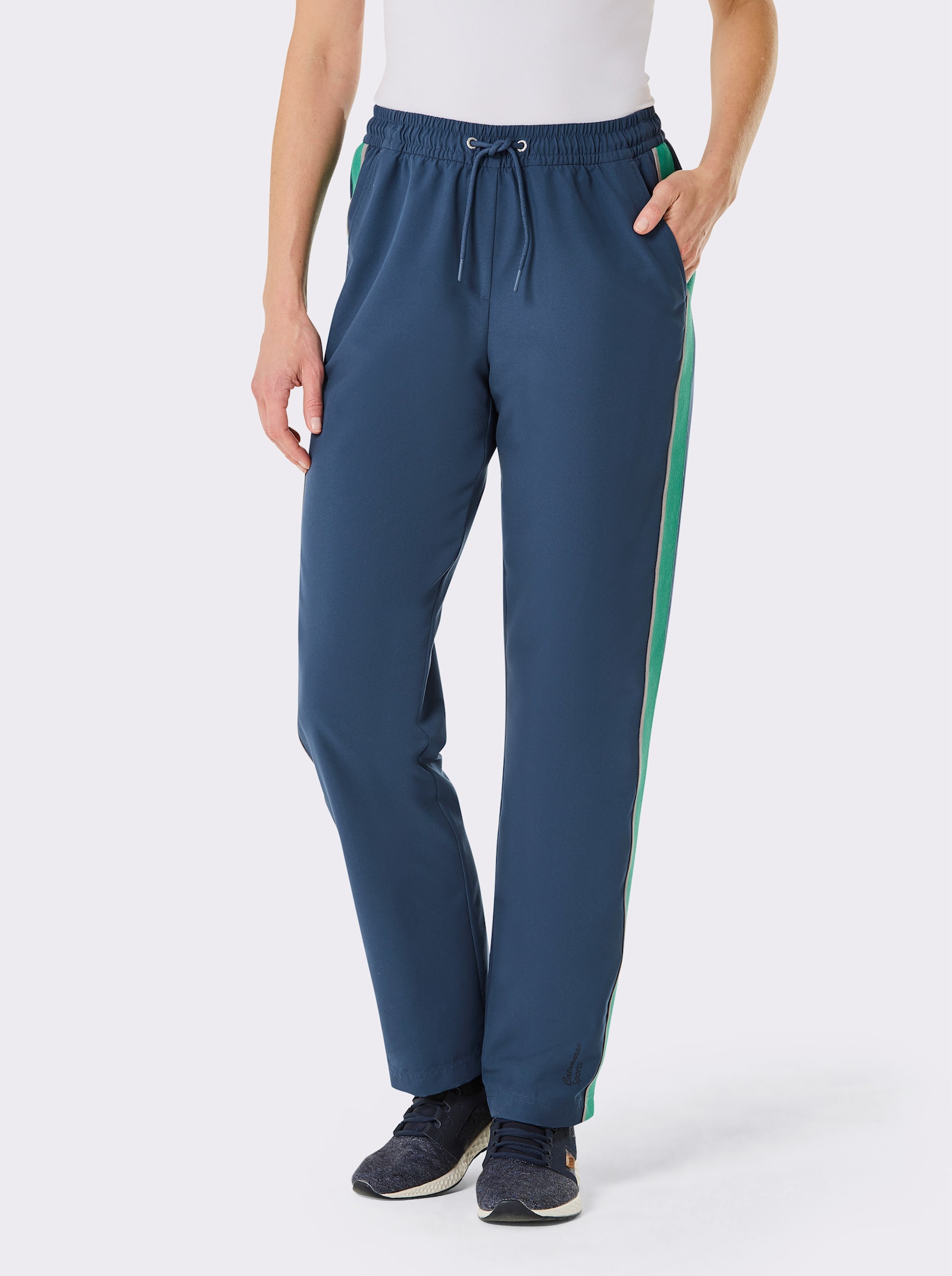 Catamaran Sports Funktionshose mit Kontraststreifen - dunkelblau-smaragd