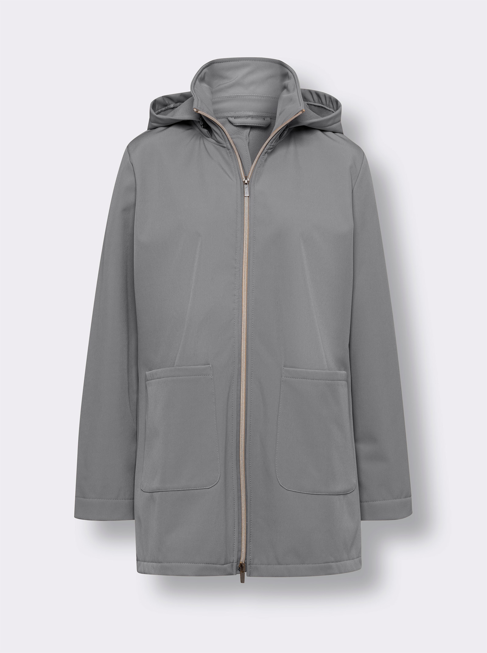 Softshell-jack met fleecevoering - grijs