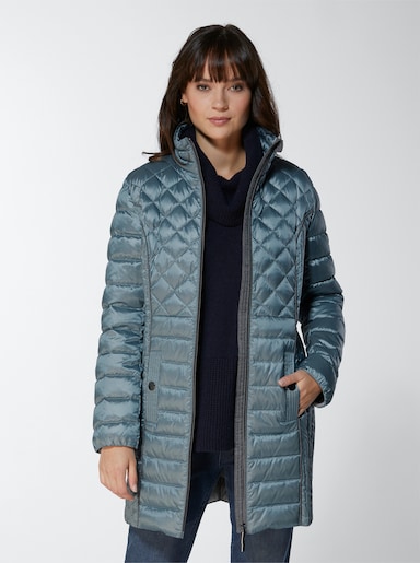 CREATION L PREMIUM Leichtdaunenjacke im Steppmuster-Mix - wintertürkis