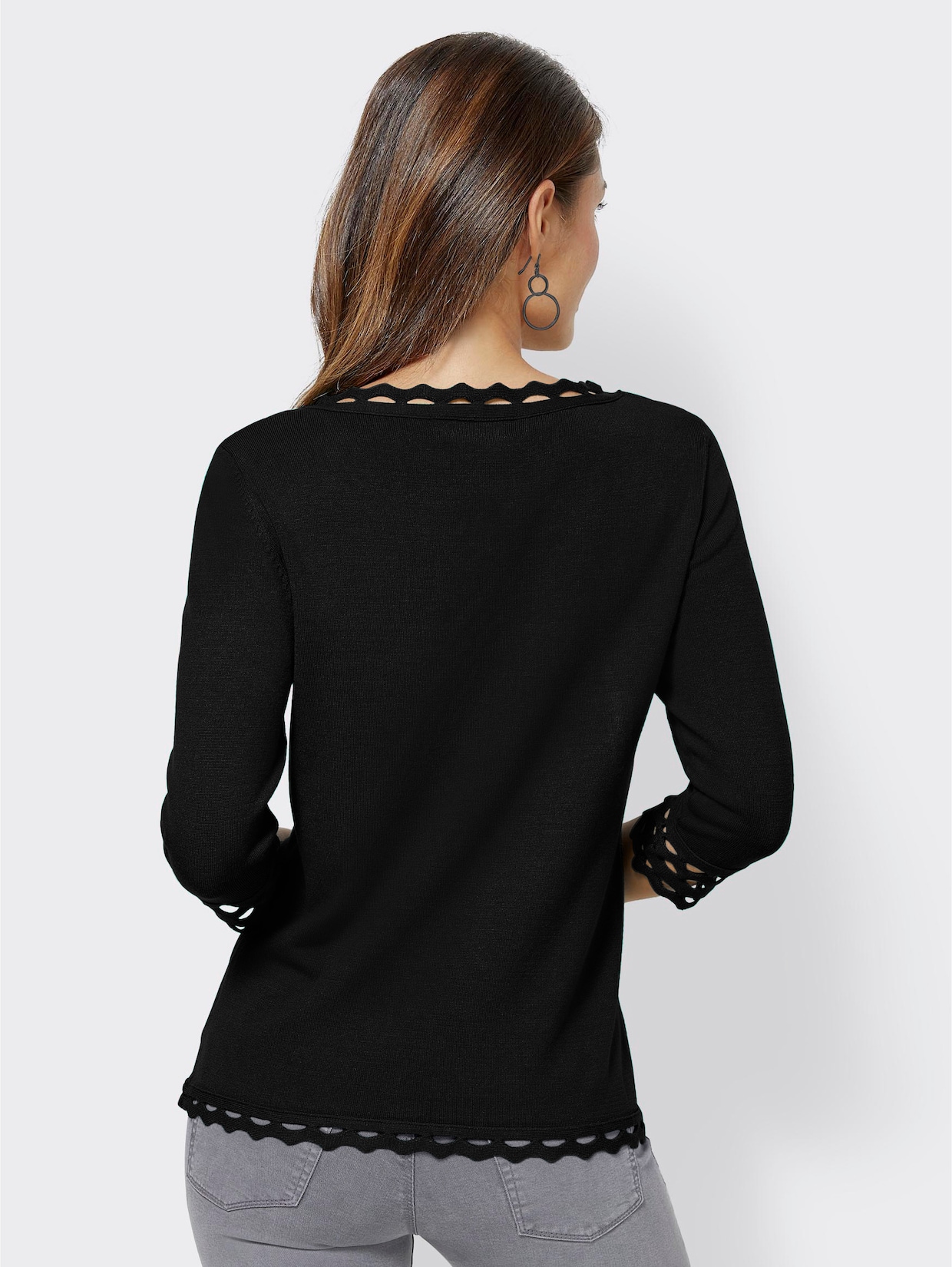 Pull à manches 3/4 - noir
