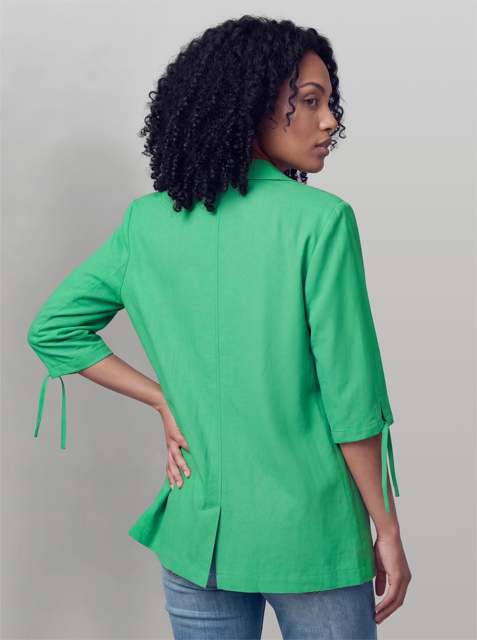 heine Blazer mit Halbarm - grasgrün