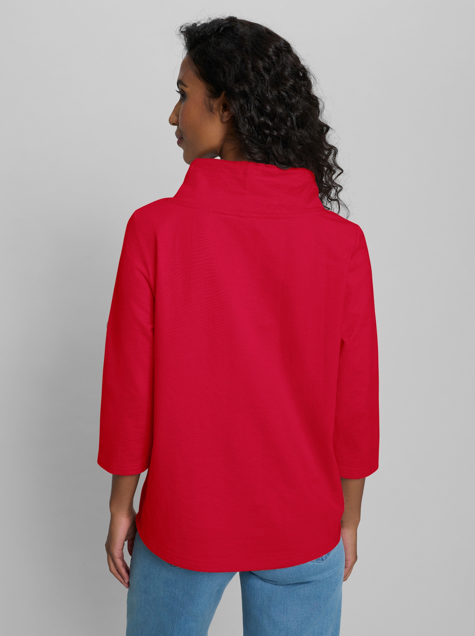 heine Sweatshirt mit Stehkragen - erdbeere