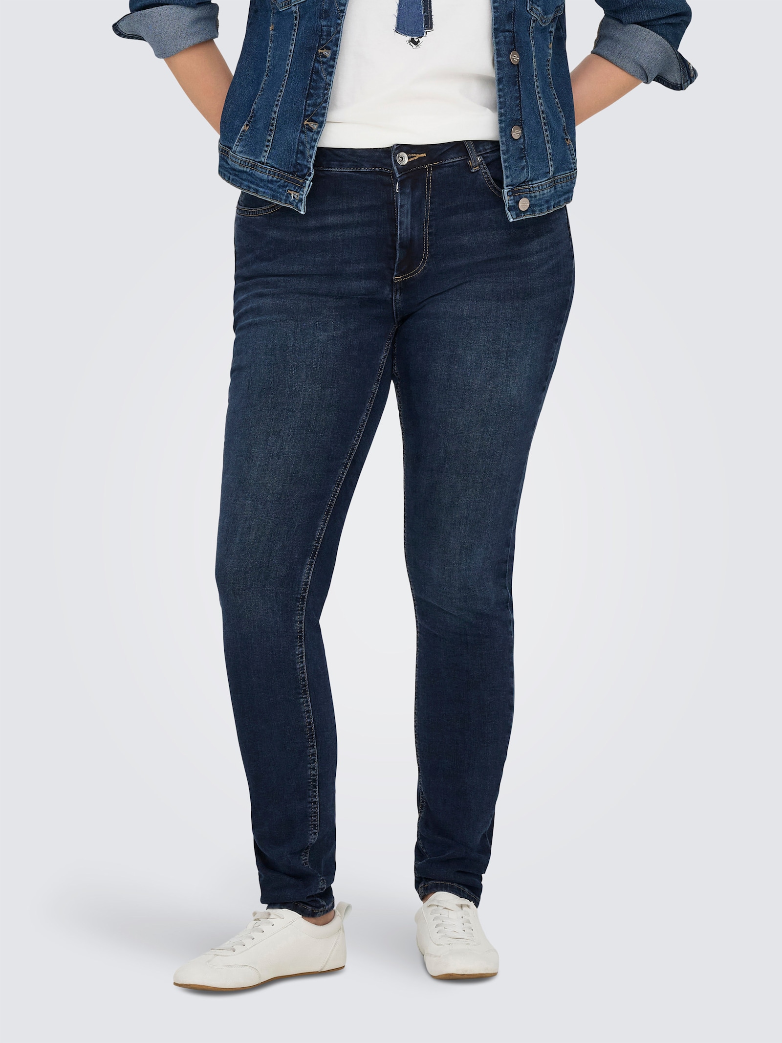 Skinny-fit-Jeans - dark blue denim