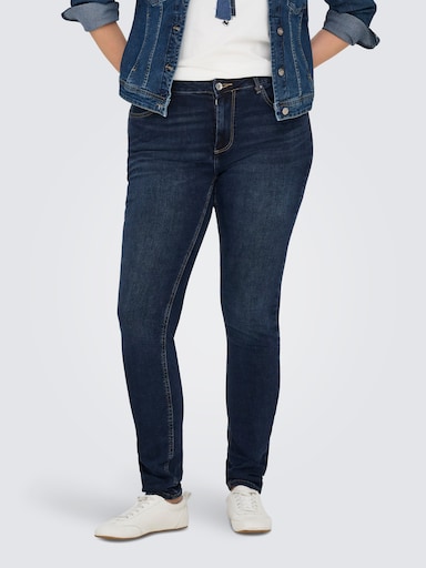 Skinny-fit-Jeans - dark blue denim