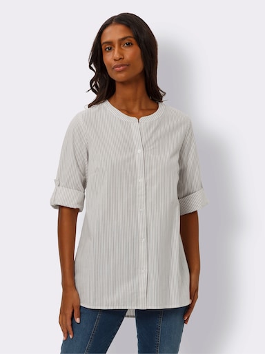 heine Gestreepte blouse - sesam/wit gestreept