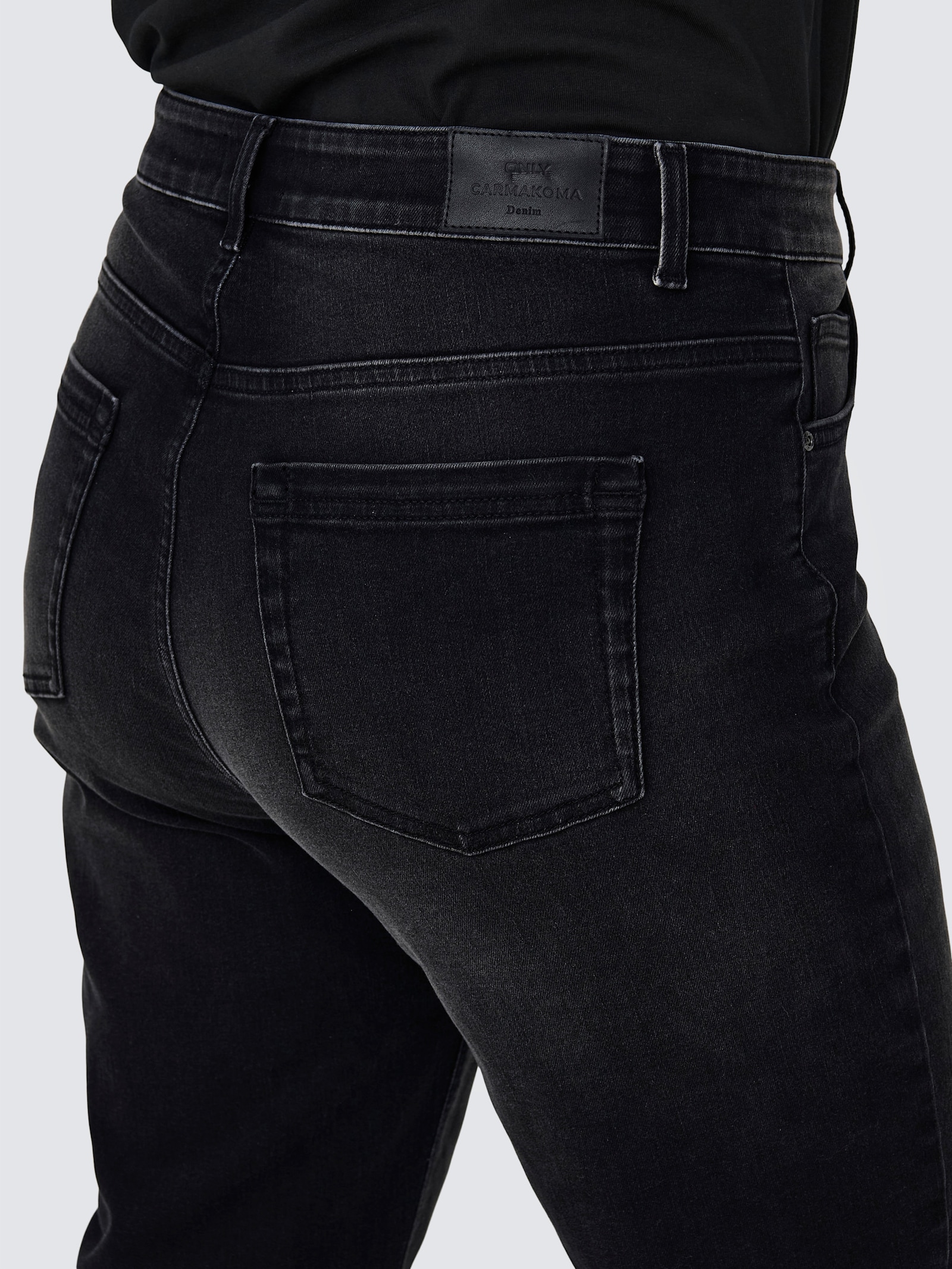 ONLY CARMAKOMA High-waist-Jeans - washed black