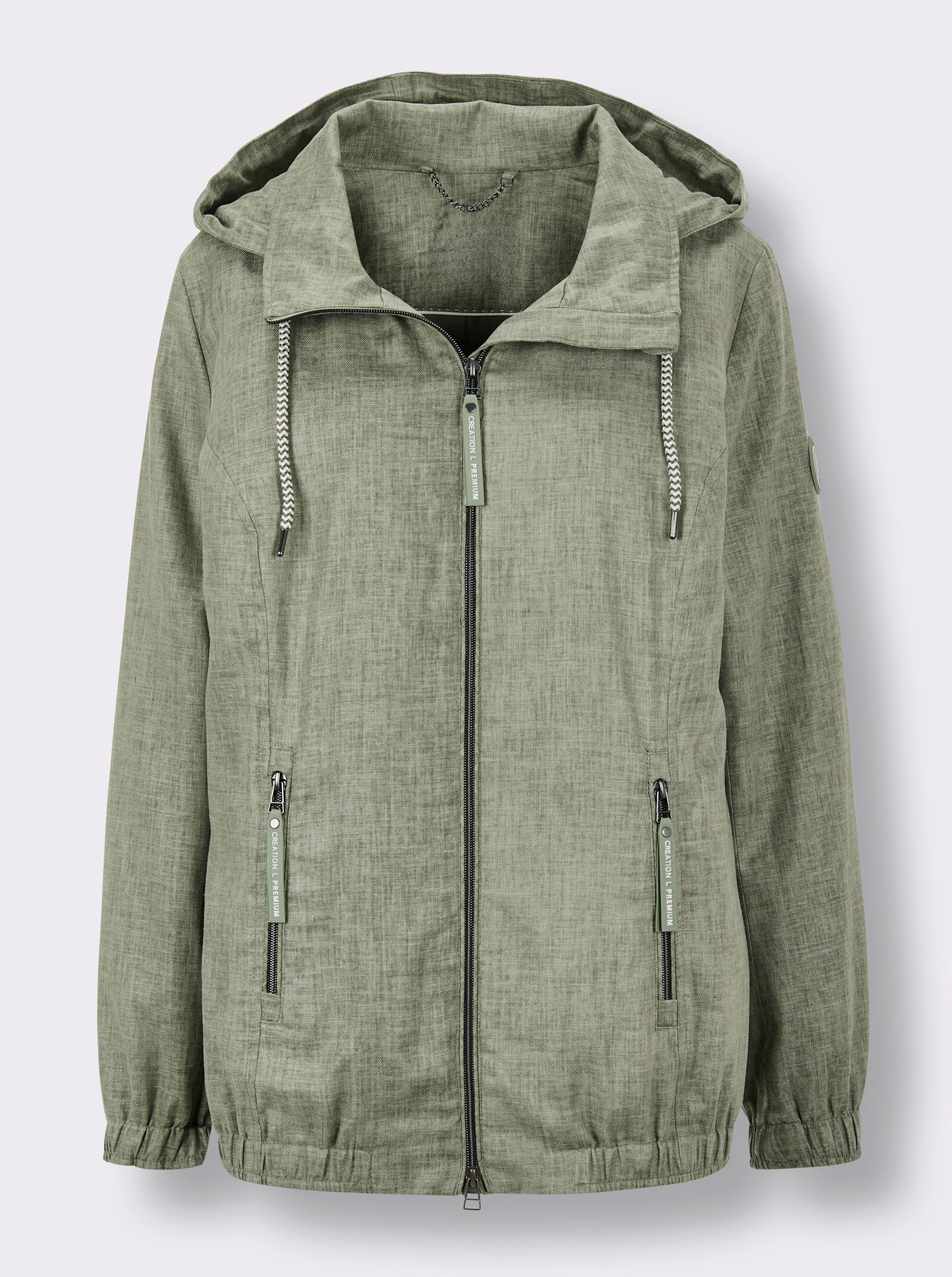 CREATION L PREMIUM Jacke - khaki-meliert